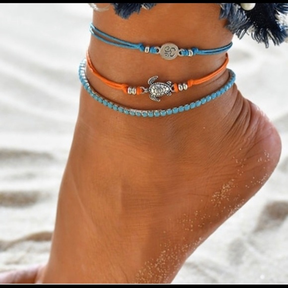 SHEIN Jewelry - Woman’s 3 piece Anklets/Ankle Bracelets